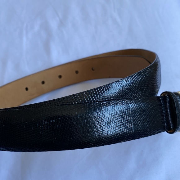 Cale genuine Lizard made in Spain Black Belt main image 5
